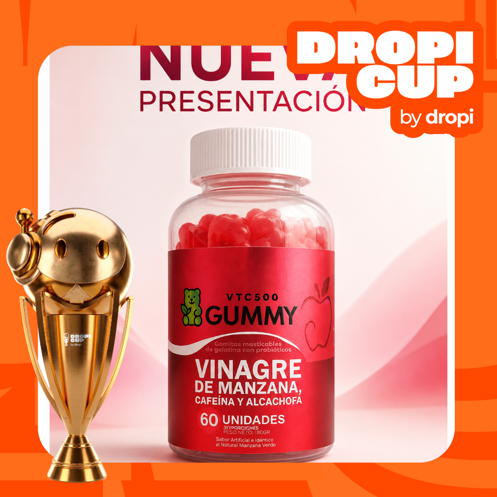 DROPI CUP GOMITAS VINAGRE DE MANAZANA